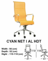 Kursi Direktur & Manager Indachi Cyan NET I AL HDT