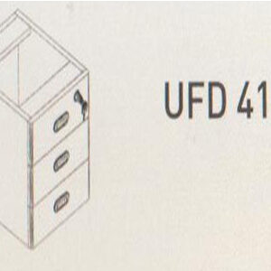 Meja Kantor Uno ( Drawer ) UFD 4150 ( Gold Series )