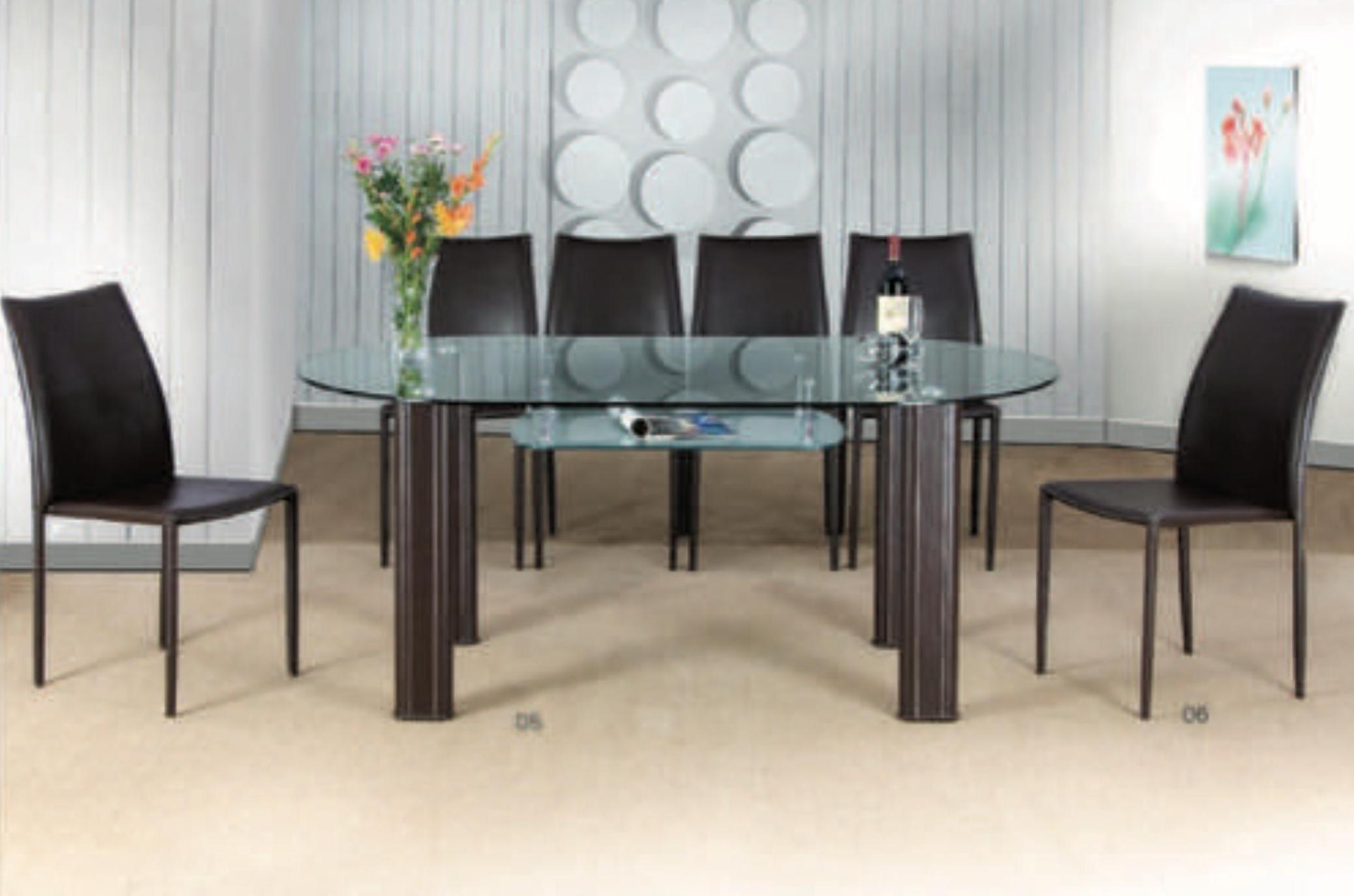 "MC 11 MEJA MAKAN KACA OVAL 180x100 cm"